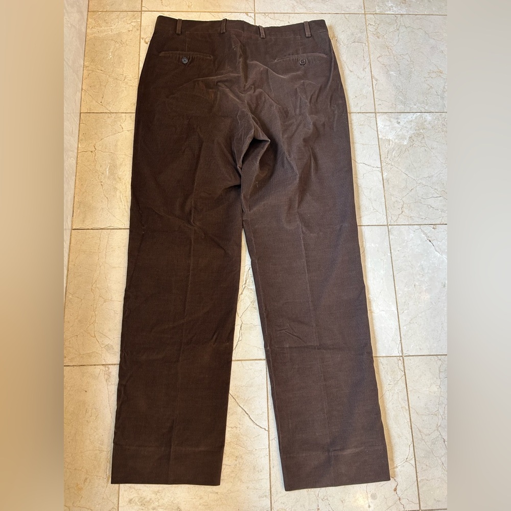 I Velluti Pontoglio for Neiman Marcus Men's Corduroy Pants in Rich Brown, Sz 36 - Picture 14 of 15